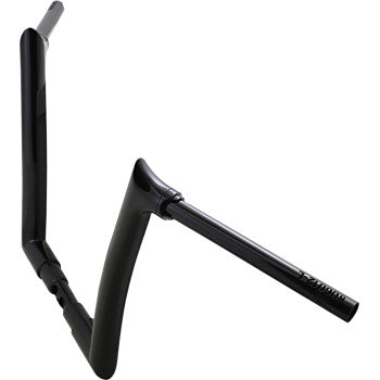 FAT BAGGERS INC. 0601-5254 806012-B 1-1/2" EZ Install Pointed Top Handlebar - 12" - Black