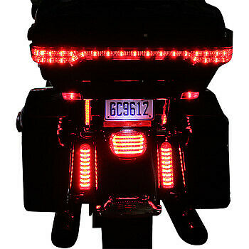 CUSTOM DYNAMICS  2040-2157 PB-FILL-R-CProBEAM® Fillerz® Saddlebag LED Lights Saddlebag Lights - Red - Chrome