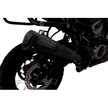 VANCE & HINES 1801-1535 46533 Adventure Hi-Output 450 Slip-On Muffler - Black - Stainless Steel