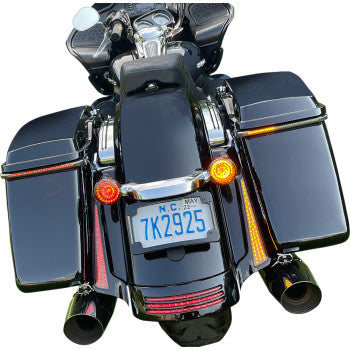 CUSTOM DYNAMICS 2020-1995 CD-STS-AR-57 Smart LED 1157 Bullet Turn Signals - Rear - Amber/Red