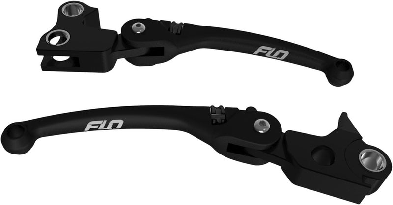Flo Motorsports MX Style Lever SET Black ` - HD-808BLK For Harley Touring 2014-2016
