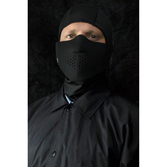 ZAN HEADGEAR 2503-0141 WNFM114H3 3-Panel Neoprene Half Mask black