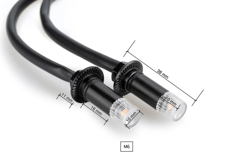 Puig Hi-tech Parts 561-21749BK 21749N TAB TURN SIGNALS BLACK W/CLEAR LENS