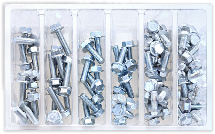 Bolt 023-10600 SV-M6HEX10 M6 10MM HEX FLANGE BOLT ASSORTMENT 80 PIECE KIT