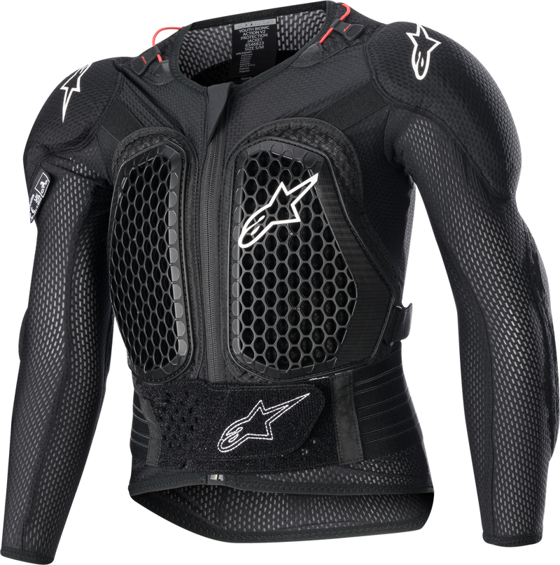 Alpinestars 482-6153L 6546823-10-LXL YOUTH BIONIC ACTION V2 PROTECTION JACKET BLACK LG/XL