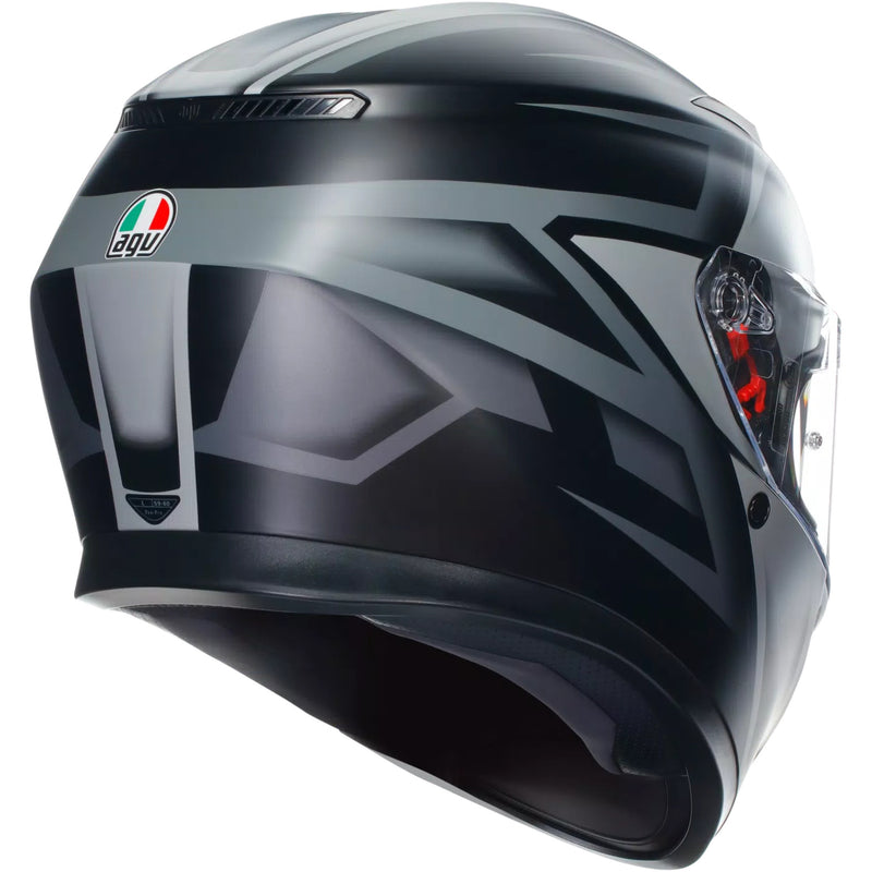 AGV 0101-15490 2118381004008L K3 Compound Helmet K3 Helmet - Compound - Matte Black/Gray - Large