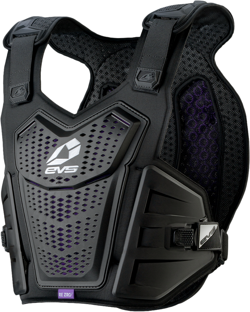 Evs 663-3069L F1PRO-BK-L/XL F1 PRO CHEST PROTECTOR W/REZRO BLACK/WHITE LG/XL