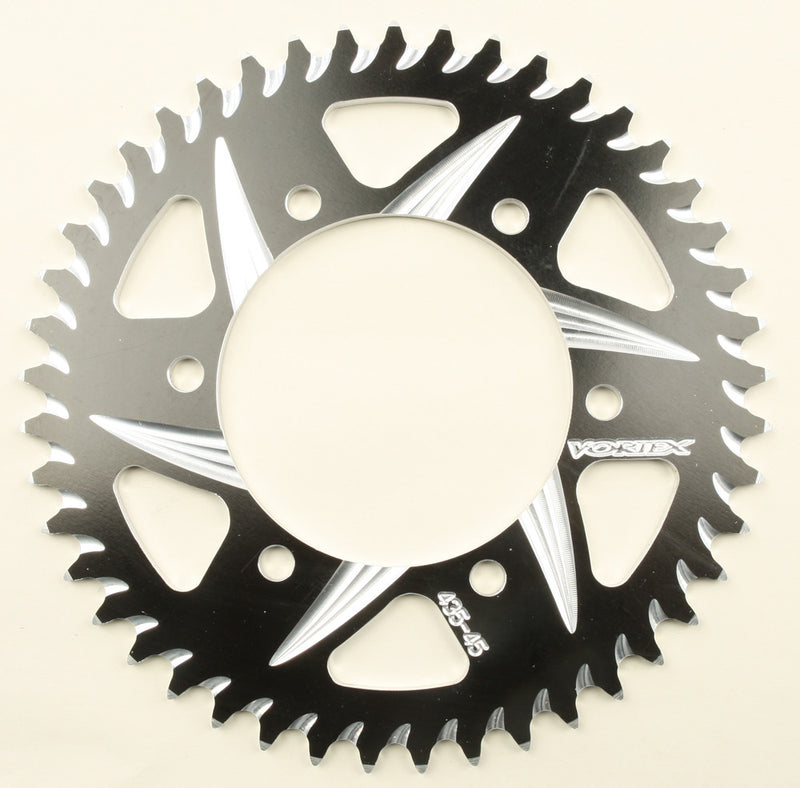 Vortex Rear CAT5 Sprocket Aluminum 45T-520 Black - 435ZK-45 Kawasaki Ninja / EX500A 1988-2013