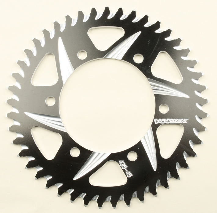 Vortex 3-435ZK45 435ZK-45 REAR CAT5 SPROCKET ALUMINUM 45T-520 BLK KAW/SUZ/YAM