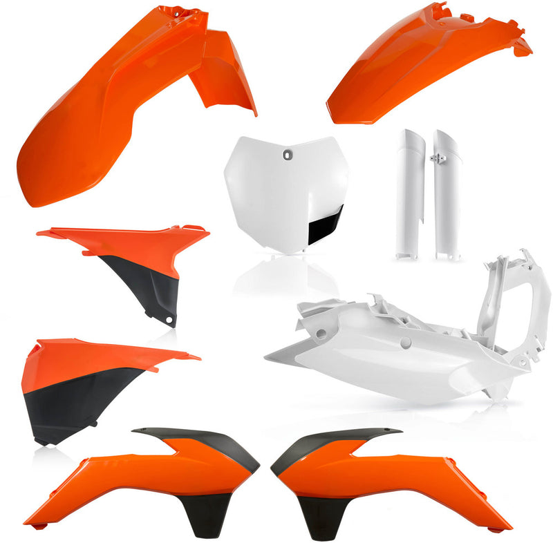 Acerbis Full Plastic Kit Orange - 2449585226 KTM Dirt Bikes 2013-2014