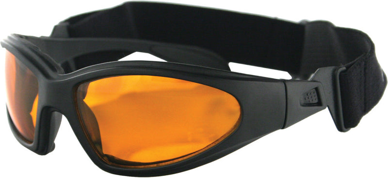 Bobster 26-4906 GXR001A GXR SUNGLASSES BLACK W/AMBER LENS