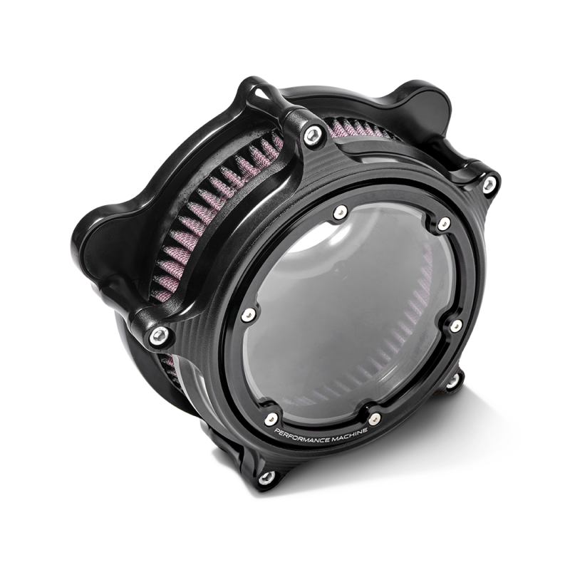 Performance Machine 0206-2157-SMB Vision Air Cleaner W/bezel - Black Ops - Photo - Primary