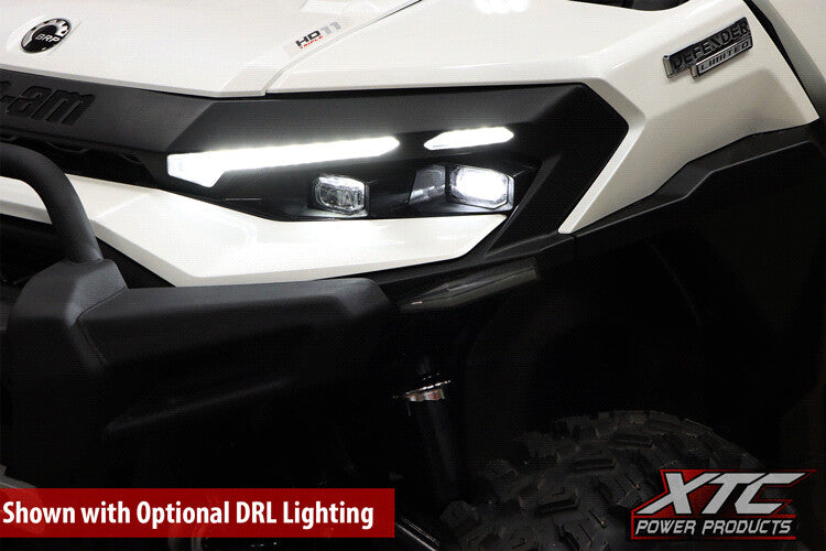 Xtc Power Products Auto Turn Signal Kit W Billet Lever AND Front DRL Lights CAN Can-Am Defender - ATS-L-CAN-DEF-DRL Can-Am Defender 2016-2026
