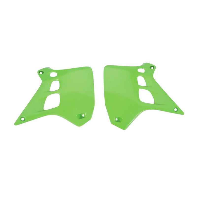 Polisport Radiator Scoops KX250 Green - 8495800001 Kawasaki KX 250 1990-1991