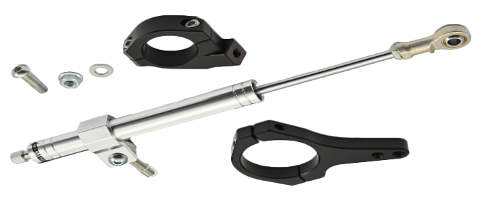 Harddrive Steering Damper Kit Polished - 81242