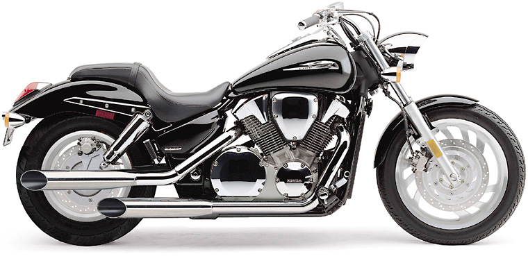 Cobra Blvd Slashcut Slip ON Chrome Honda VTX1300C - 1180SC Honda VTX1300C 2004-2009