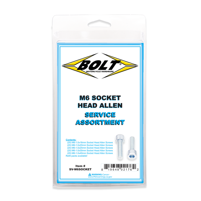 Bolt 024-50000 SV-M6SOCKET SMOOTH SOCKET HEAD ALLEN BOLT ASSORTMENT 80 PIECE KIT