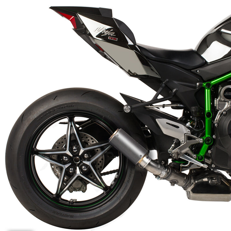 Hot Bodies MGP Stinger Slip-ON Matte Carbon - 51502-2405 Kawasaki Ninja / Ninja + 2015-2019