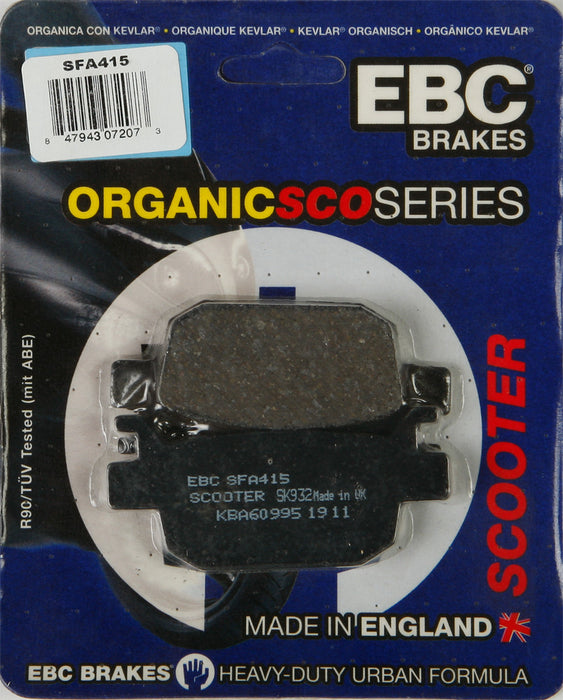 Ebc 153-415 SFA415 BRAKE PADS SFA415 ORGANIC