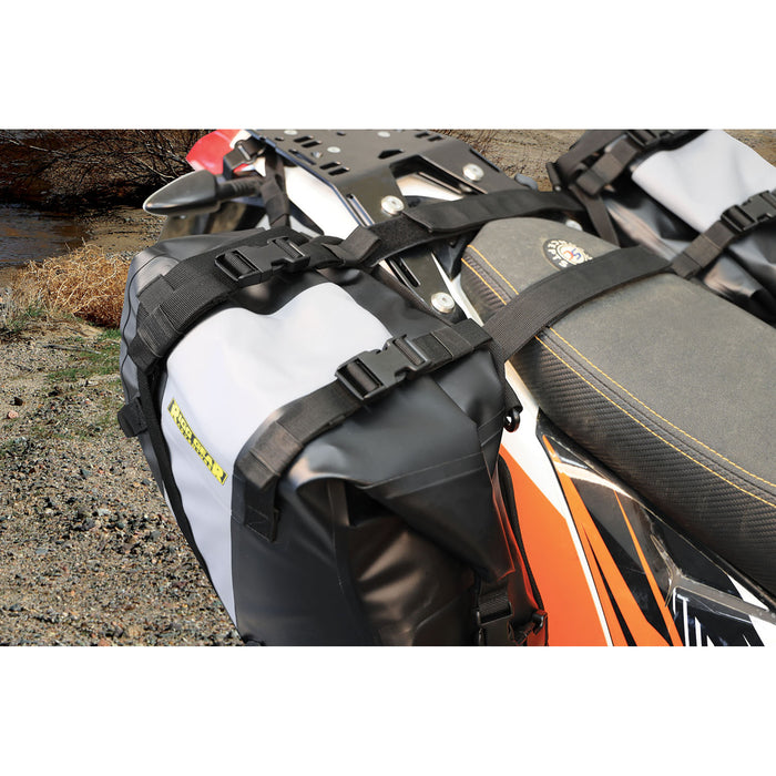NELSON RIGG 3501-1967 SE-4014 Dualsport Saddlebag Hurricane Dual Sport Saddlebags - Black/Gray