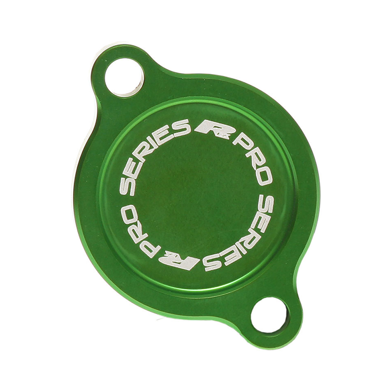 RFX OIL Filter Cover Green - FXFC 20100 99GN For Kawasaki KX 250 2005-2025 | Suzuki RMZ 250 2005-2006