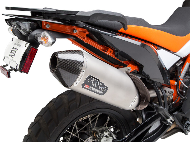 Yoshimura Exhaust Street RS-4 Slip-ON SS-SS-CF Works - 16780BD520 For KTM 790 Adventure / 890 Adventure 2019-2023 | Husqvarna Norden 901 2022-2023