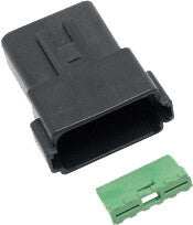 Namz Custom Cycle 850-08015 DR-12B 12-WIRE BLACK DEUTSCH RCPTCL & WDGLCK HD# 72109-94BK