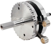S&S Cycle 320-0351 2007+ BT 4-3/8in Stroke Flywheel Assembly W/o Sprocket Shaft Bearing Race - Photo - Primary