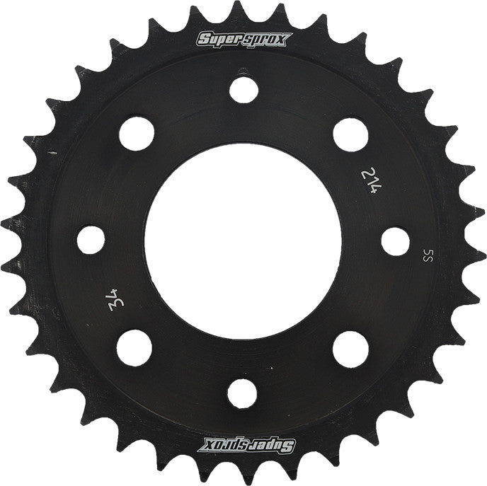 Supersprox Rear Sprocket Steel 34T-420 Black - RFE-214-34-BLK Honda Grom 125 / Grom / MSX125SF Grom 2014-2017