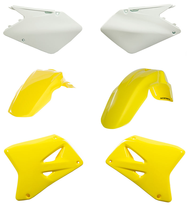 Acerbis Plastic Kit Yellow - 2041150206 Suzuki RM 125 / RM 250 2003-2008