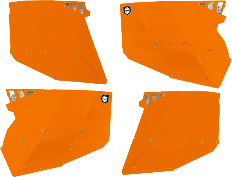 Pro Armor Stealth Door Alluminum Skins Orange POL - P144228OR-446 Polaris RZR 2014-2021