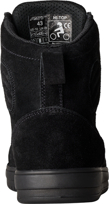 Rst 556-3052041 103052BLK-41 HITOP MOTO SNEAKER CE BOOT BLACK SUEDE SZ 8