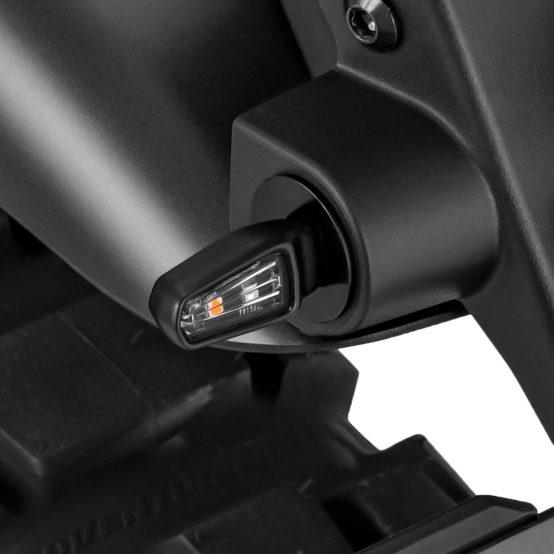 Zeta 634-0109 ZR46-0109 701 LED TURN SIGNALS W/TAILLIGHT BLK W/CLR LENS PR