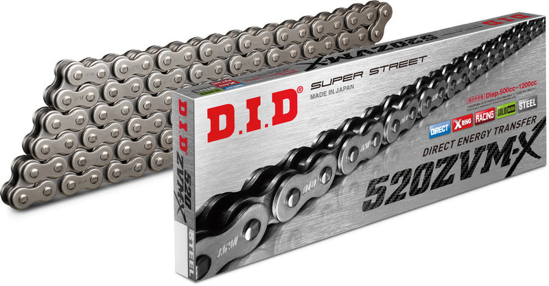 D.i.d 690-43100 520ZVMXX100Z SUPER STREET 520ZVMX-100L X-RING ZVMX SERIES NATURAL