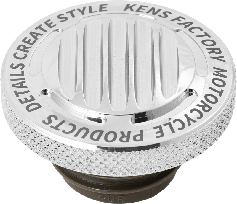 Kens Factory 563-03100 KFC-05 NL GAS CAP FINNED CHROME RACHET SCREW RH