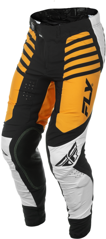 Fly Racing C378-73326 C378-73326 YOUTH LITE PANTS CA/NY WHITE/BLACK/MUSTARD SZ 26