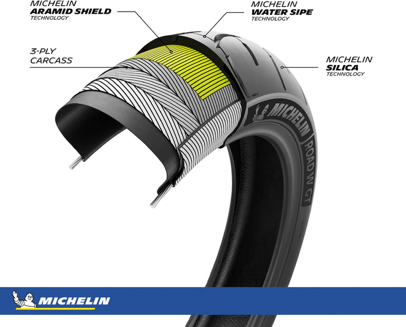 Michelin 87-9965 18806 TIRE ROAD W GT FRONT 130/70R18 63H RADIAL TL