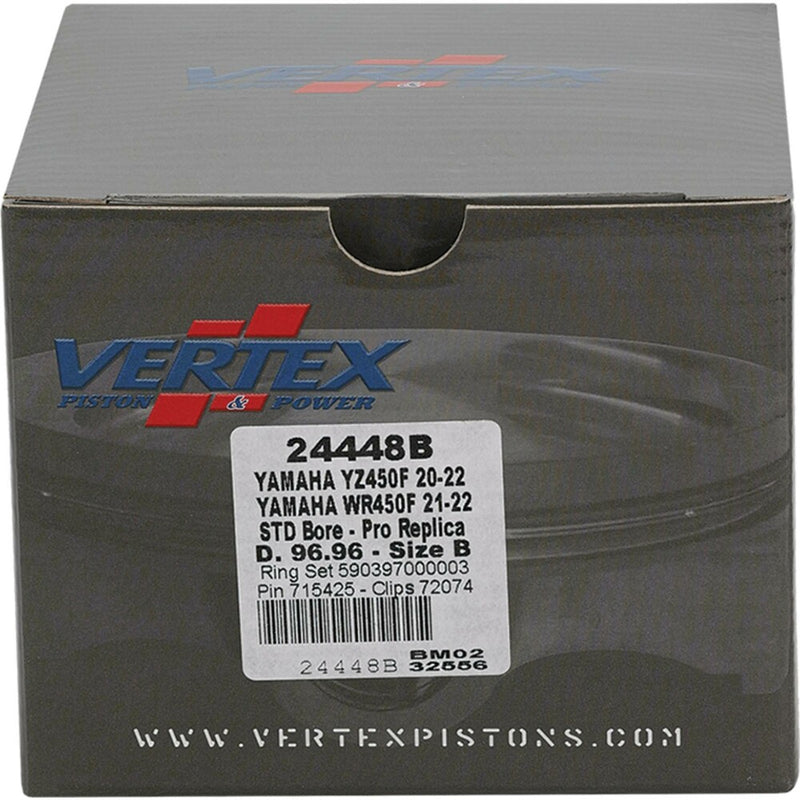 Vertex Piston Kit Forged 96.96/Standard 12.8:1 - 24448B Yamaha YZ 450 / WR 450 2020-2023