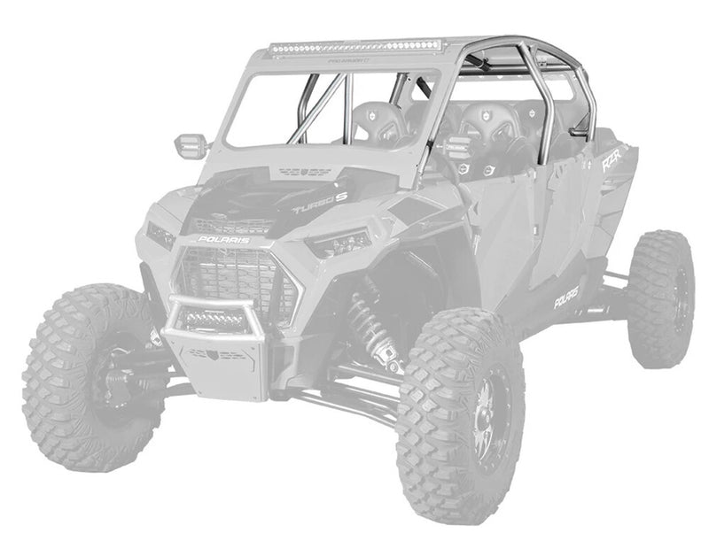 Pro Armor CAB Only Cage With V Intrusion Sparkle Silver Metallic - P188C048SSM Polaris RZR 2019-2021