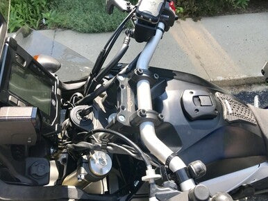 Helibars Handlebar Risers Black - HR09151 Yamaha 1200 Super Tenere / Tenere 700 2020-2024