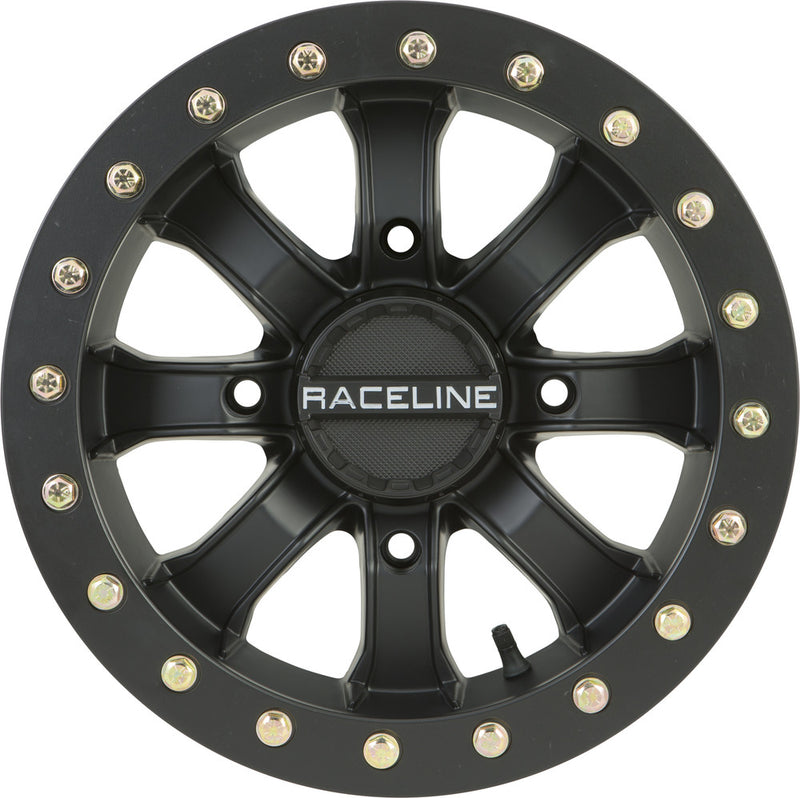 Raceline Wheels Mamba Bdlk Wheel 14X7 4/156 4+3 (+5MM) Blackout - A71B-47056-43 For Yamaha UTVs 2019-2023 | Kawasaki Mule 2015-2023