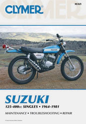 Clymer 27-M369 CM369 REPAIR MANUAL SUZ 125-400CC