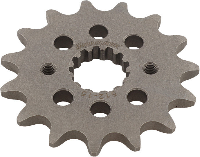 Supersprox Front CS Sprocket Steel 15T-520 - CST-512-15-2 Kawasaki 550 Zephyr / Ninja 500 / Ninja 500R 1990-2009