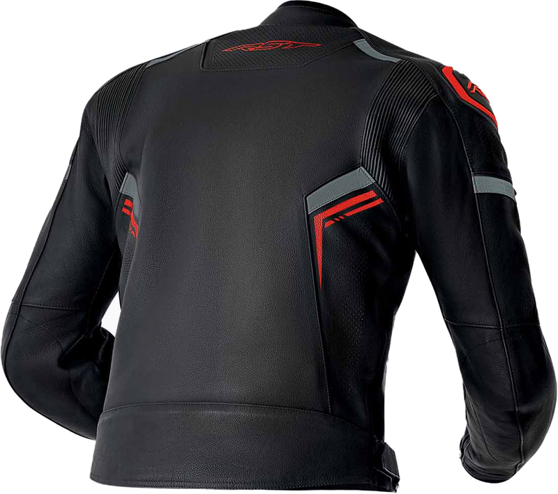 Rst 556-3605444 103605RED-44 S1 D3O LEATHER JACKET BLK/GRY/RED LG