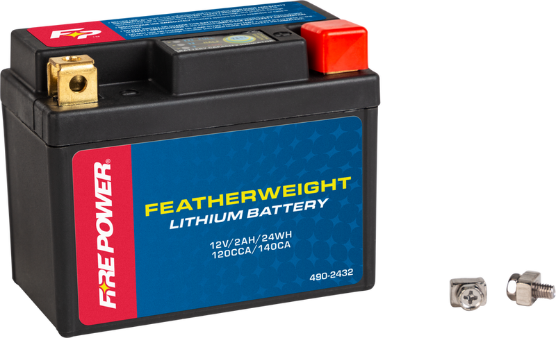 Fire Power Featherweight Lithium Battery 120 CCA 12V/24WH - LFP03L-B Yamaha Motorcycles 1982-1989