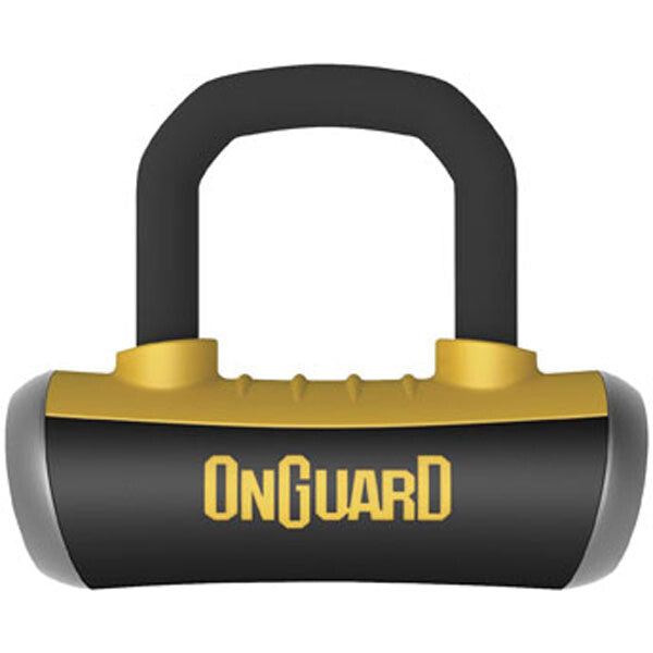 Onguard 57-9611 45008048 BOXER 8048 DISC LOCK WITH DISC REMINDER BLACK/YELLOW
