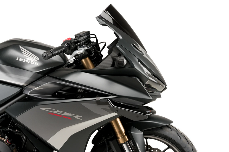 Puig Hi-Tech Parts Sport Side Spoilers Black - 3614N Honda CBR500R 2019-2021