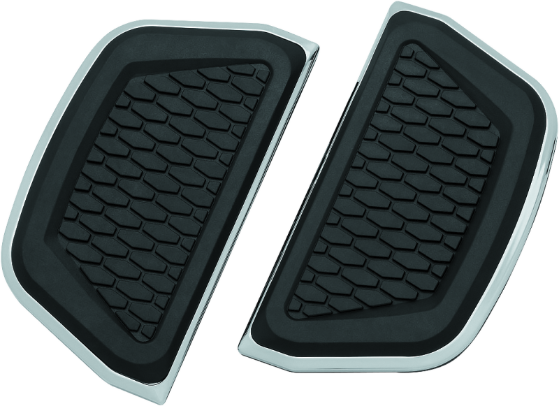 Kuryakyn 5902 Hex Passenger Board Inserts Chrome - Photo - Primary