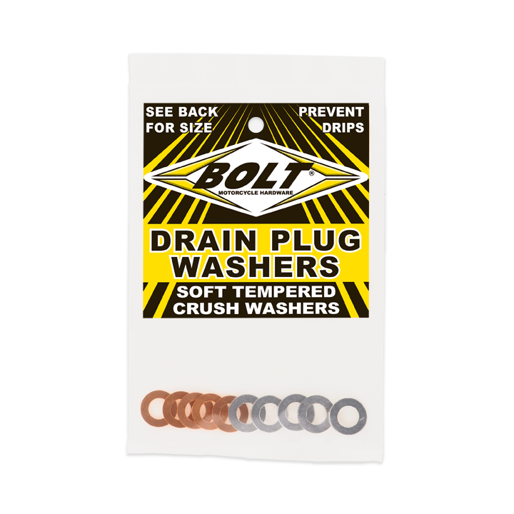 Bolt 020-81510 DPWM8.15-10 CRUSH WASHERS 8X5MM 10/PK 5 ALUMINUM & 5 COPPER