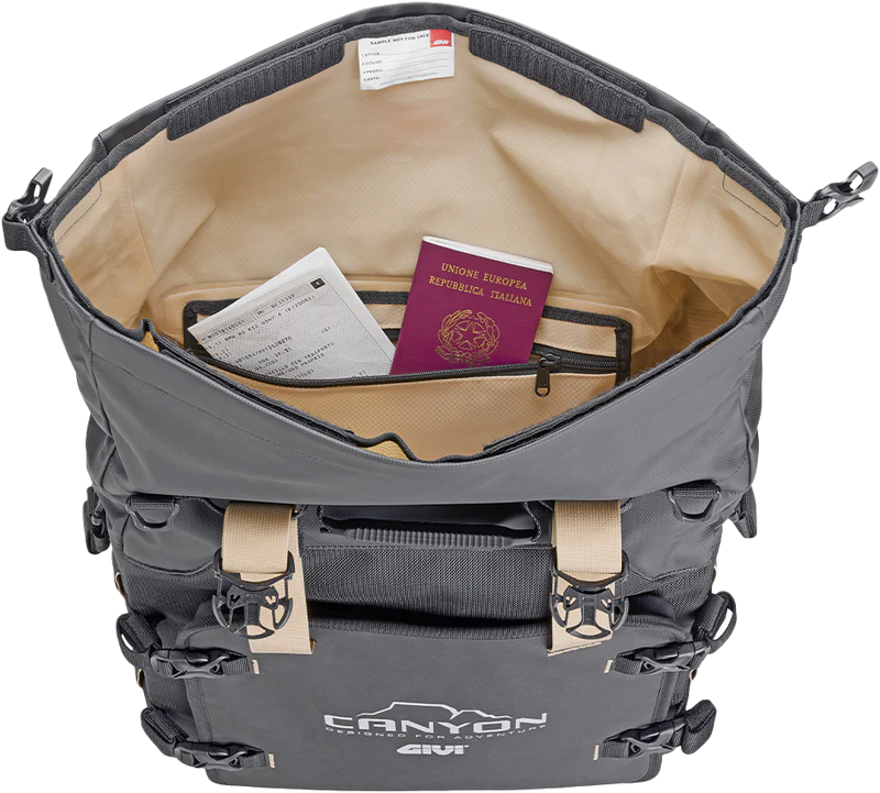 Givi 270-6724 GRT720B CANYON ADV SADDLEBAGS 25L EA BLACK